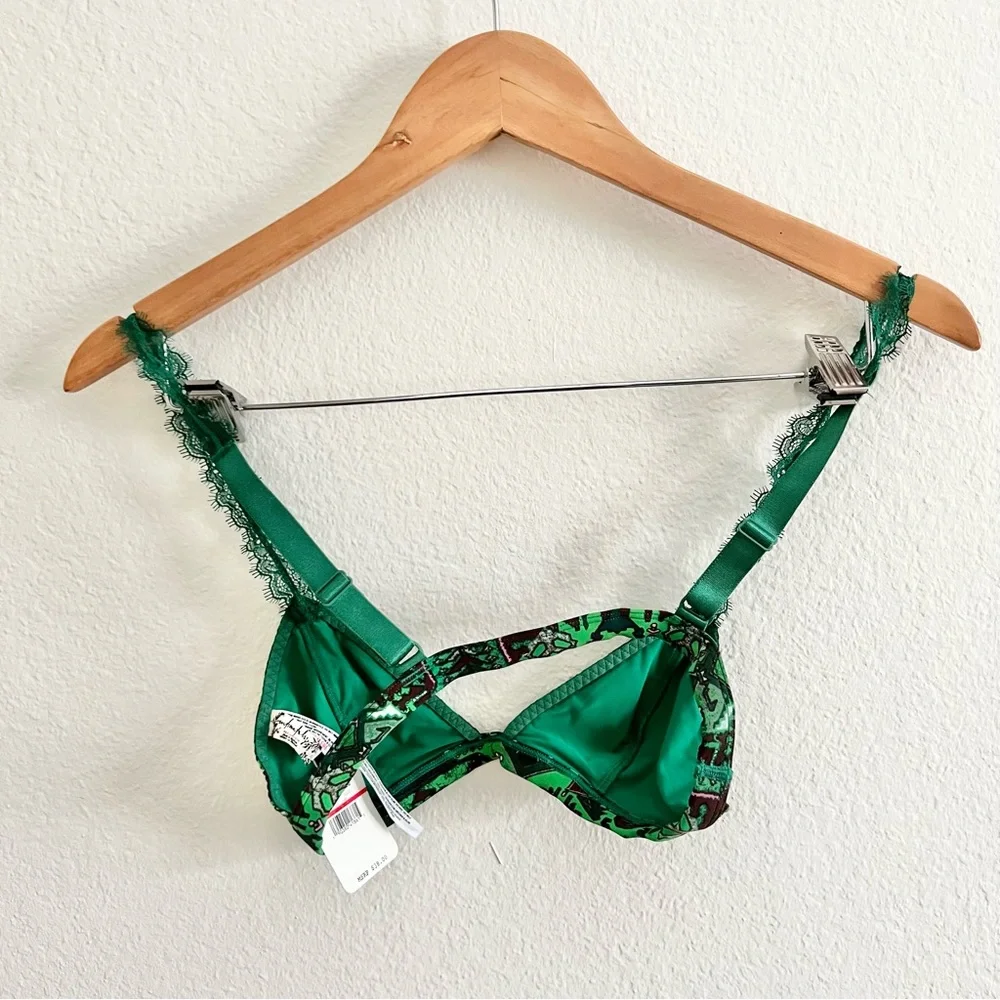 Free People Green Hazel Bralette Sz XS NWT - Picture 5 of 5